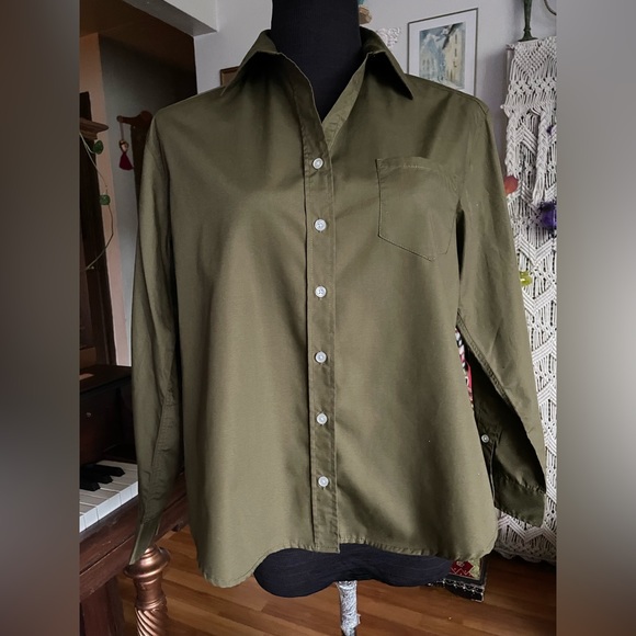 5 for $25 Earth music and ecology kaki shirt - Picture 1 of 8